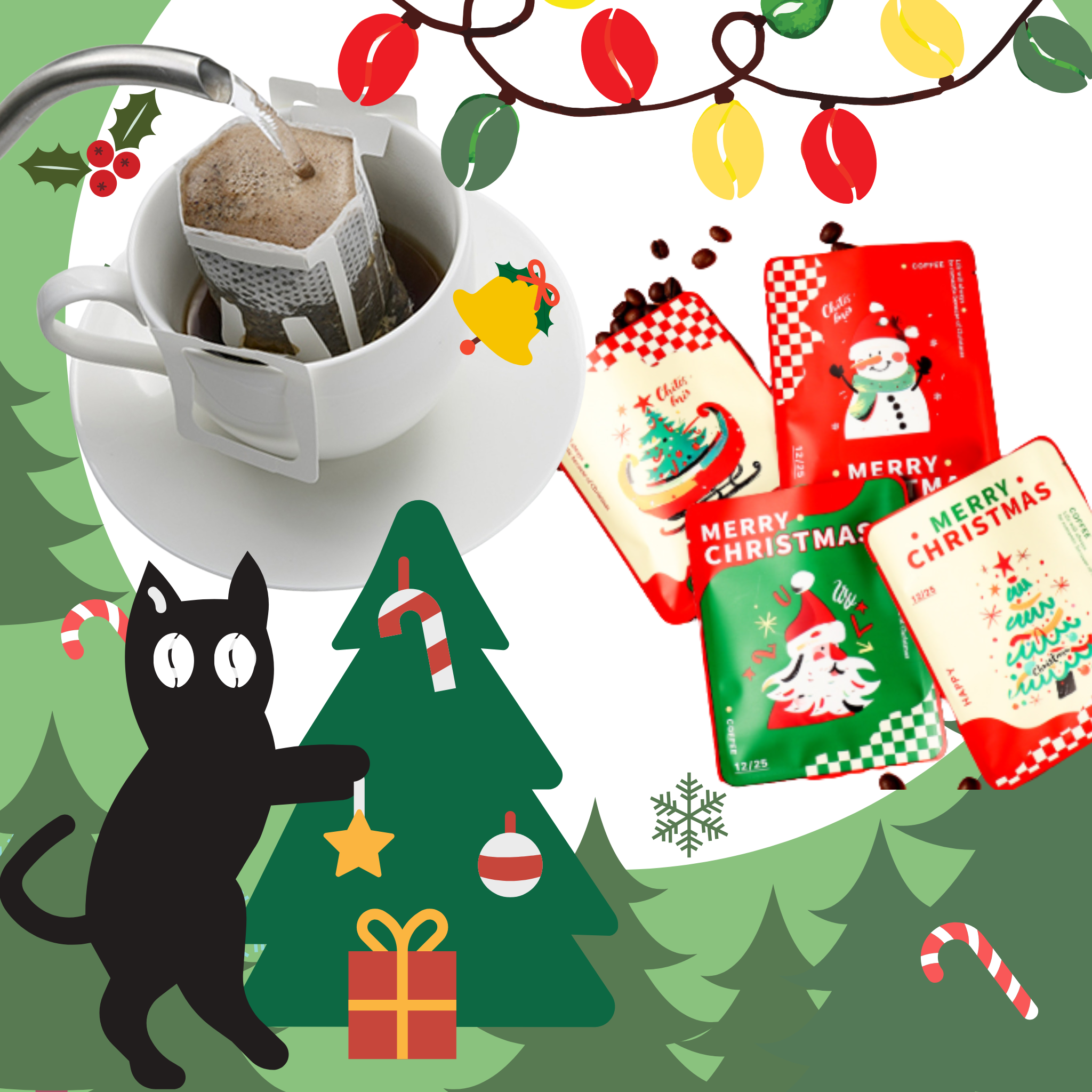 [HAPPY CHRISTMAS] Christmas Drip Coffee