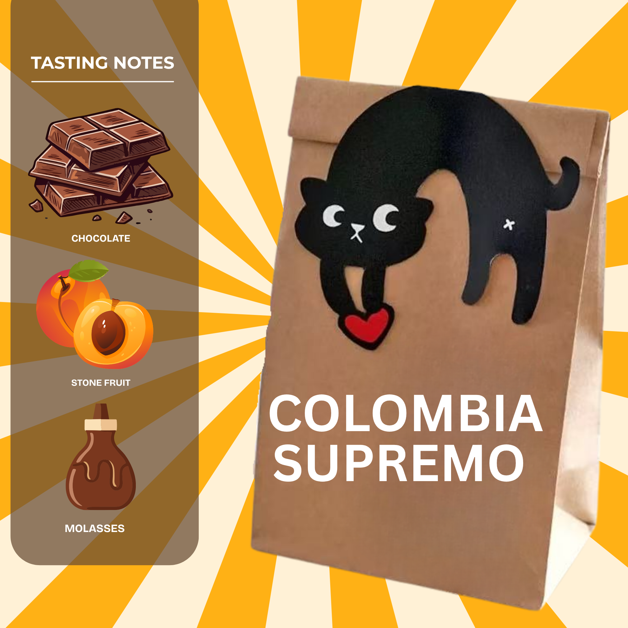SOE – Colombia Supremo – Chocolate & Stone Fruit | Choose Your Roast