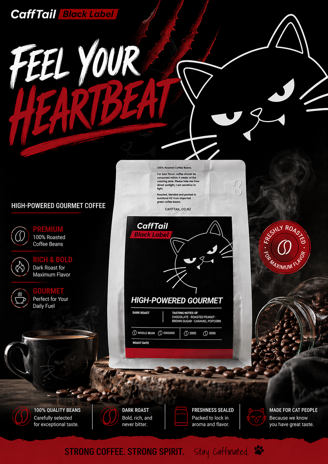 [CAFFTAIL BLACK LABEL] high-powered gourmet